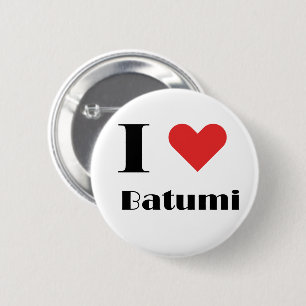 Badge Rond 5 Cm J'aime Batoumi