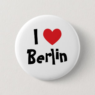 Badge Rond 5 Cm J'aime Berlin