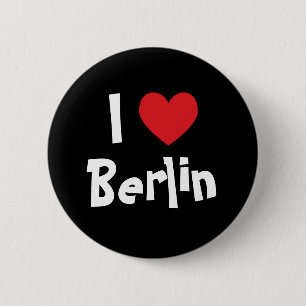 Badge Rond 5 Cm J'aime Berlin