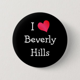 Badge Rond 5 Cm J'aime Beverly Hills