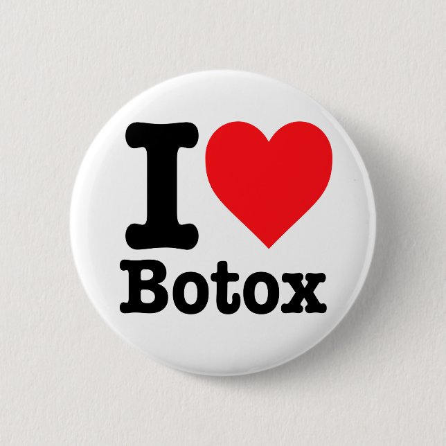 Badge Rond 5 Cm "J'aime Botox" (Devant)