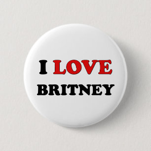 Badge Rond 5 Cm J'aime Britney
