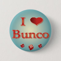 J'aime Bunco en rouge avec les matrices rouges