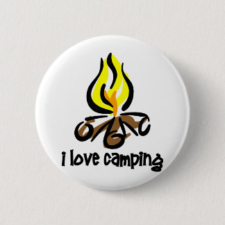 Badge Rond 5 Cm j'aime camper