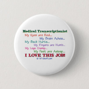 Badge Rond 5 Cm J'aime ce travail !