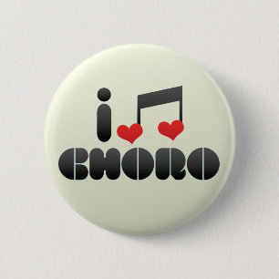Badge Rond 5 Cm J'aime Choro
