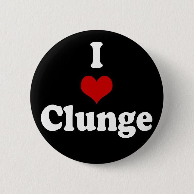 BADGE ROND 5 CM J'AIME {COEUR} CLUNGE (Devant)