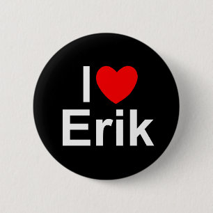 Badge Rond 5 Cm J'aime (coeur) Erik