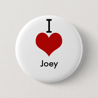 Badge Rond 5 Cm J'aime (coeur) Joey