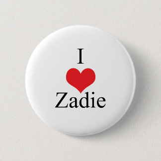 Badge Rond 5 Cm J'aime (coeur) Zadie