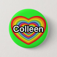 J'aime Colleen : coeur d'arc-en-ciel