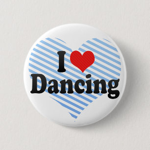 Badge Rond 5 Cm J'aime danser