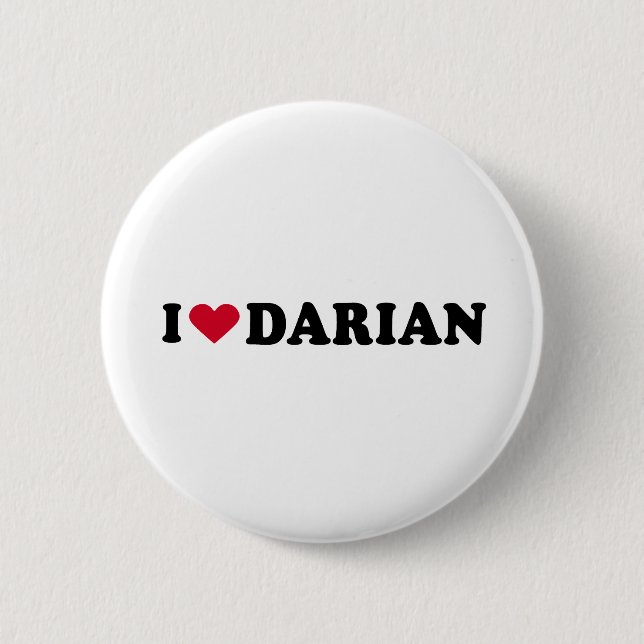 BADGE ROND 5 CM J'AIME DARIAN (Devant)