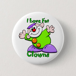 Badge Rond 5 Cm J'aime de gros clowns