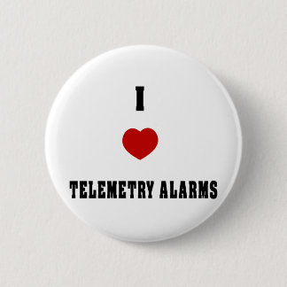 Badge Rond 5 Cm J'aime des alarmes de télémétrie