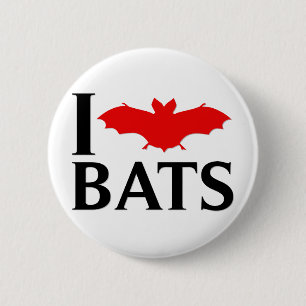 Badge Rond 5 Cm J'aime des battes