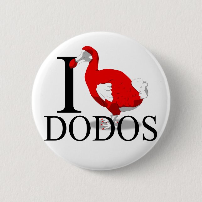 Badge Rond 5 Cm J'aime des boutons de drontes (Devant)