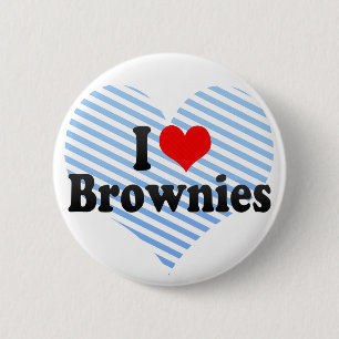 Badge Rond 5 Cm J'aime des "brownie"