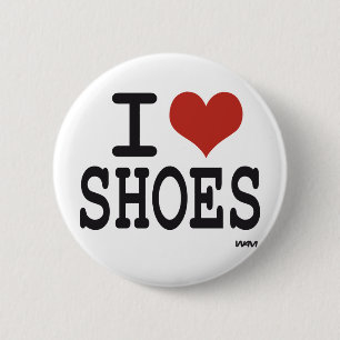 Badge Rond 5 Cm J'aime des chaussures