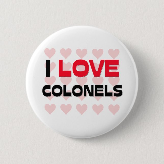 BADGE ROND 5 CM J'AIME DES COLONELS (Devant)