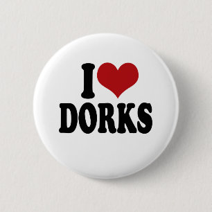 Badge Rond 5 Cm J'aime des dorks