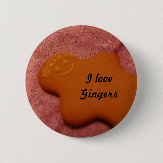 Badge Rond 5 Cm J'aime des gingembres