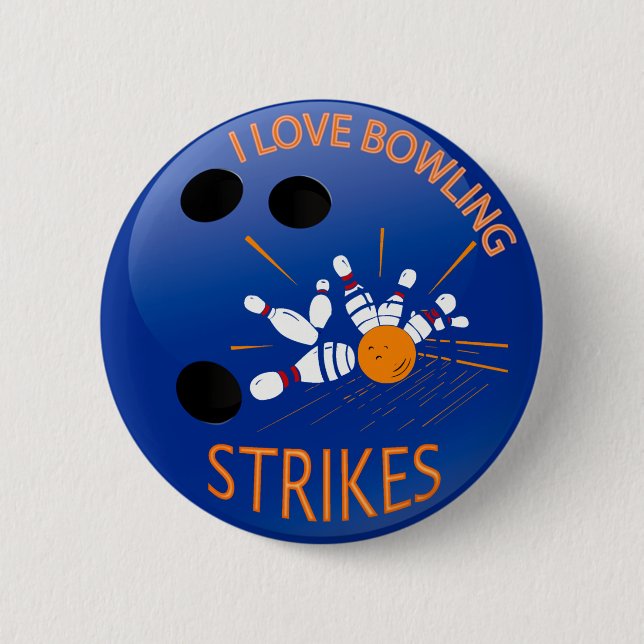 BADGE ROND 5 CM J'AIME DES GRÈVES DE ROULEMENT (Devant)