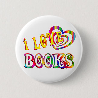 Badge Rond 5 Cm J'aime des livres