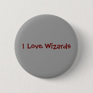 Badge Rond 5 Cm J'aime des magiciens