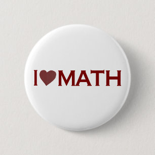 Badge Rond 5 Cm J'aime des maths
