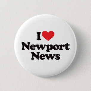 Badge Rond 5 Cm J'aime des nouvelles de Newport