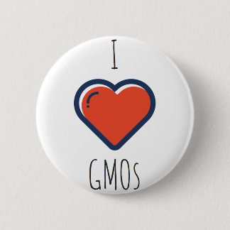 Badge Rond 5 Cm J'aime des OGM