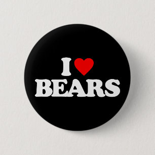 BADGE ROND 5 CM J'AIME DES OURS