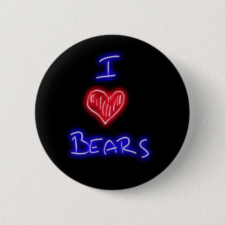Badge Rond 5 Cm j'aime des ours
