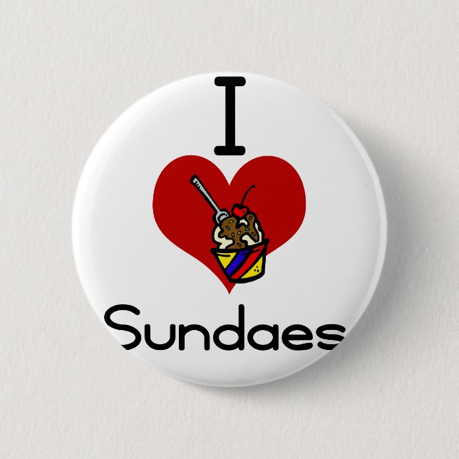 Badge Rond 5 Cm J'aime - des parfaits de coeur (Devant)