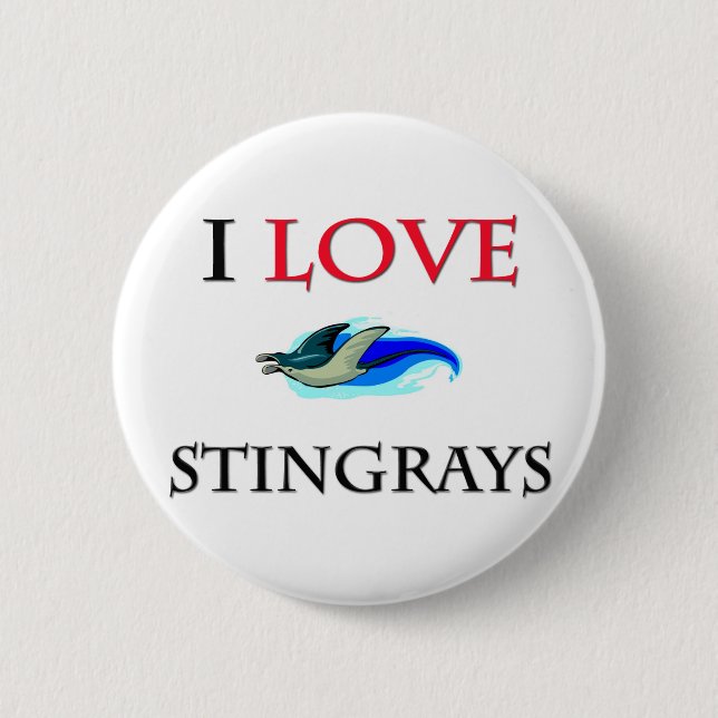 Badge Rond 5 Cm J'aime des pastenagues (Devant)