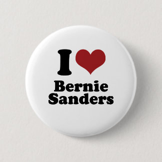 Badge Rond 5 Cm J'aime des ponceuses de Bernie pour le président