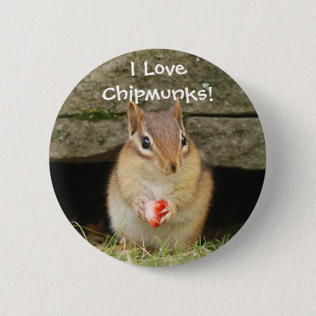 Badge Rond 5 Cm J'aime des tamia ! (Devant)
