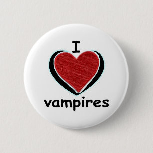 BADGE ROND 5 CM J'AIME DES VAMPIRES