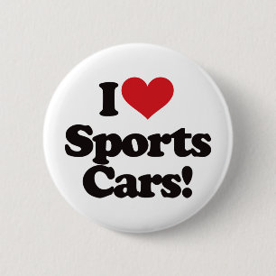 Badge Rond 5 Cm J'aime des voitures de sport !