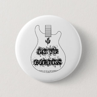 Badge Rond 5 Cm J'aime Dierks (la guitare)