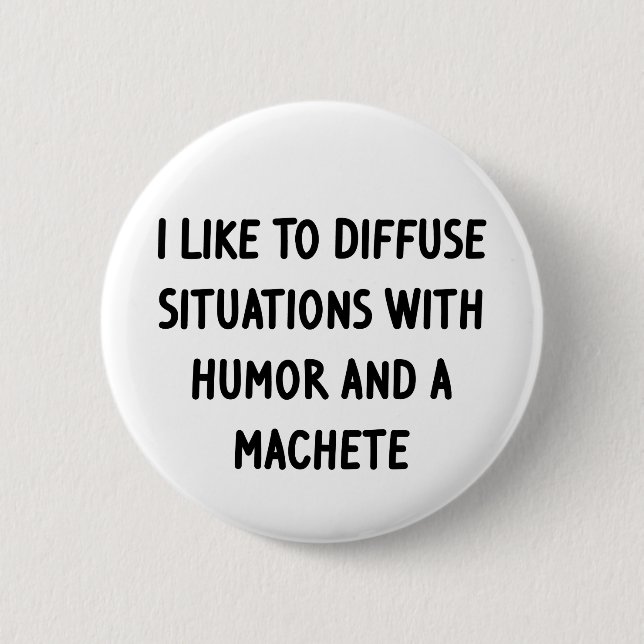 Badge Rond 5 Cm J'aime diffuser des situations (Devant)