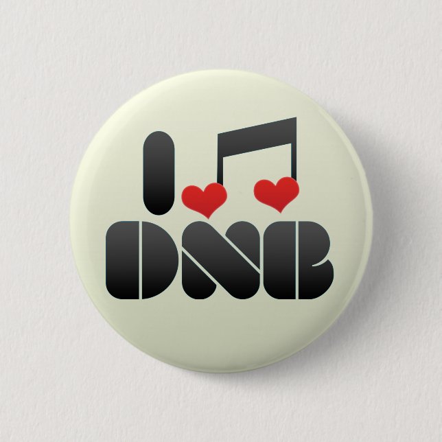 Badge Rond 5 Cm J'aime DNB (Devant)
