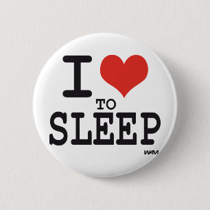Badge Rond 5 Cm J'aime dormir