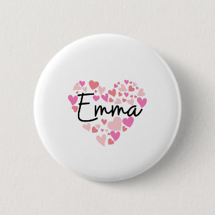 Badge Rond 5 Cm J'aime Emma