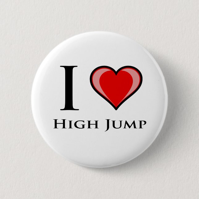 Badge Rond 5 Cm J'aime en hauteur (Devant)