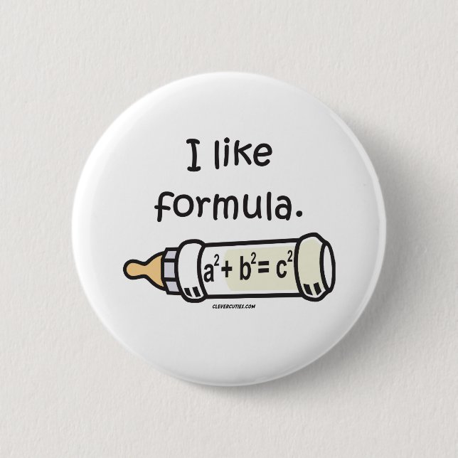 Badge Rond 5 Cm J'aime Forumla (Devant)
