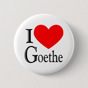 Badge Rond 5 Cm J'aime Goethe