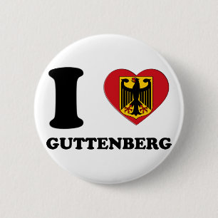 BADGE ROND 5 CM J'AIME GUTTENBERG