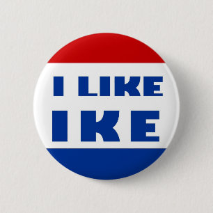 Badge Rond 5 Cm J'Aime Ike
